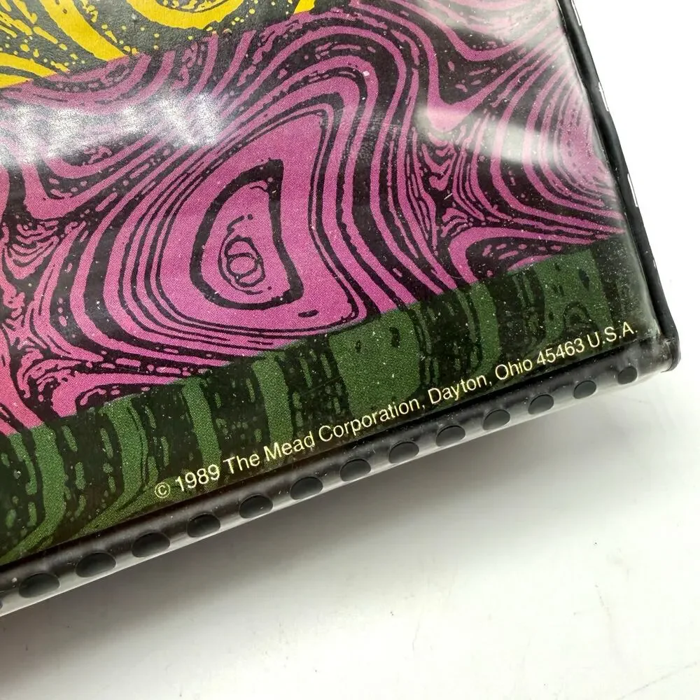 Trapper Keeper Designer Series 3 Ring Binder Multicolor Stripes Vintage 1989